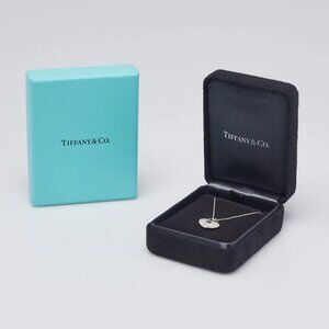 Tiffany & Co. Platinum and Diamond Heart Lock Pendant Necklace